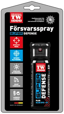 Försvarsspray med UV | TIW Super Defense